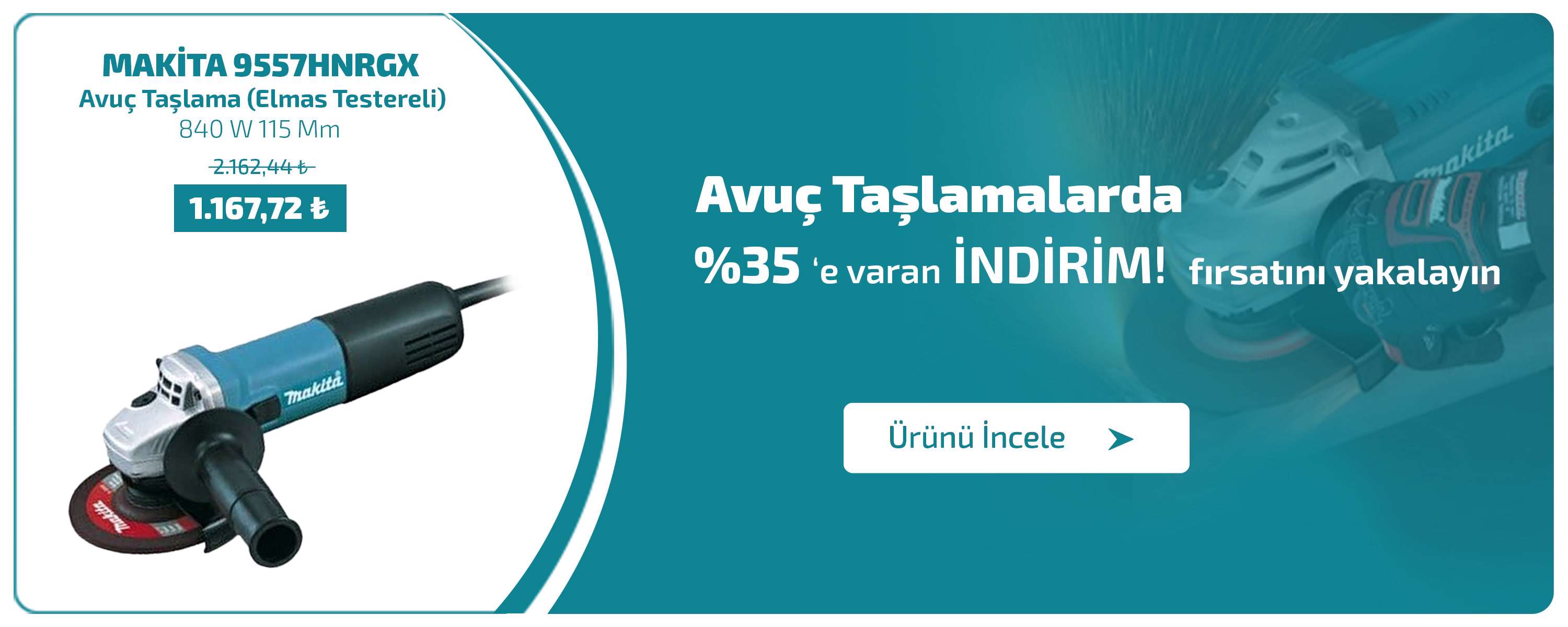 Makita 9557hnrgx Avuç Taşlama'da Kaçırılmayacak Fırsatlar Yollabana'da
