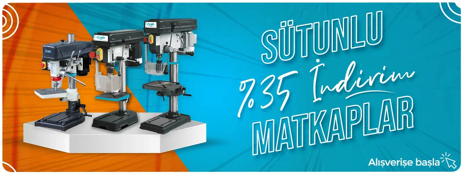 Sütunlu Matkaplar'da Kaçırılmayacak Fırsatlar Yollabana'da
