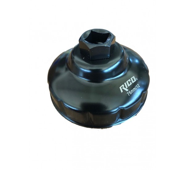Rico 013-KK1115 3/8" Tas Tipi Yağ Filtre Anahtarı 76Mm 12 Kanal