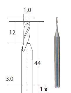 PROXXON 28758 Silindir ve Konik Biçimli Tungsten Freze Uç 1 mm