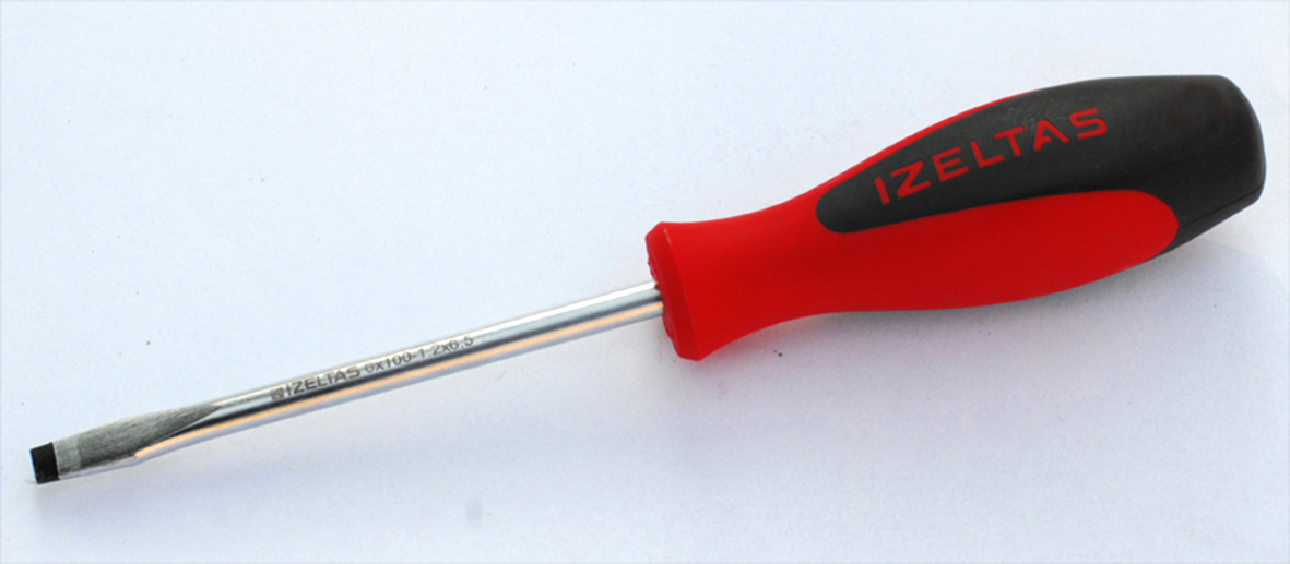 İZELTAŞ 4350176100 6X100 Ergonomik Düz Tornavida