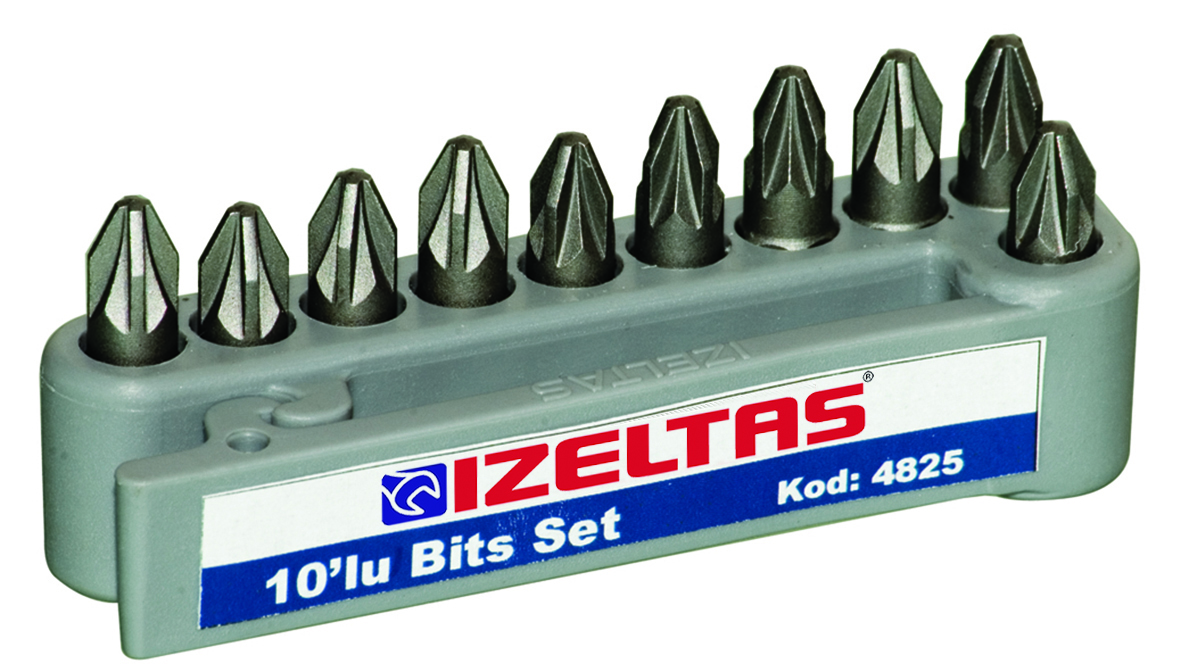 İZELTAŞ 4825000002 Pz2 Pozidriv Bits Set (25 Mm)