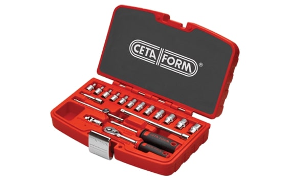 Cetaform C00-18PH2 18 Parça 1/4" 6 Köşe Lokma Takımı (Plastik Kutulu)