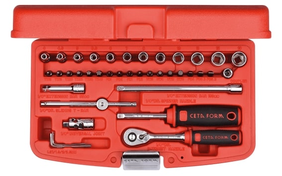 Cetaform C00-40PH2 40 Parça 1/4" 6 Köşe Lokma Takımı (Plastik Kutulu)