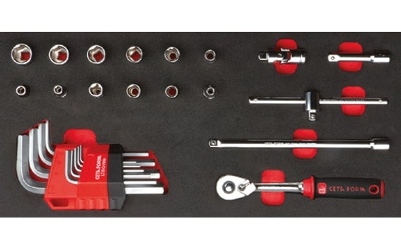 Cetaform C00-E26H2 26 Parça 1/4" Lokma Ve Allen Anahtar Seti