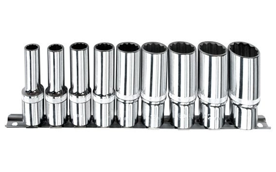 Cetaform C24-RB09 9 Parça 1/2" 12 Köşe Yıldız Derin Lokma Anahtar Takımı