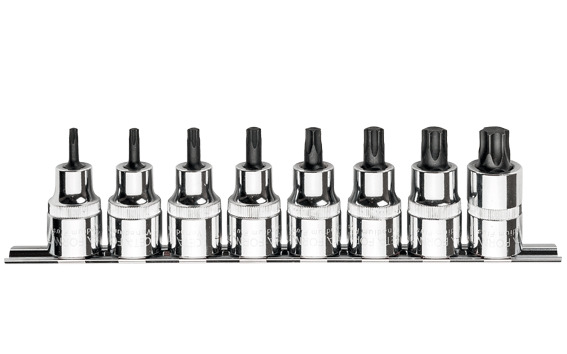 Cetaform C28S-RT8 8 Parça 1/2" Torx Uçlu Lokma  Takımı - Kısa Tip