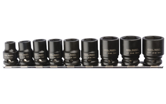 Cetaform C52R-R09 9 Parça 3/8" 6 Köşe Havalı Lokma Anahtar Takımı