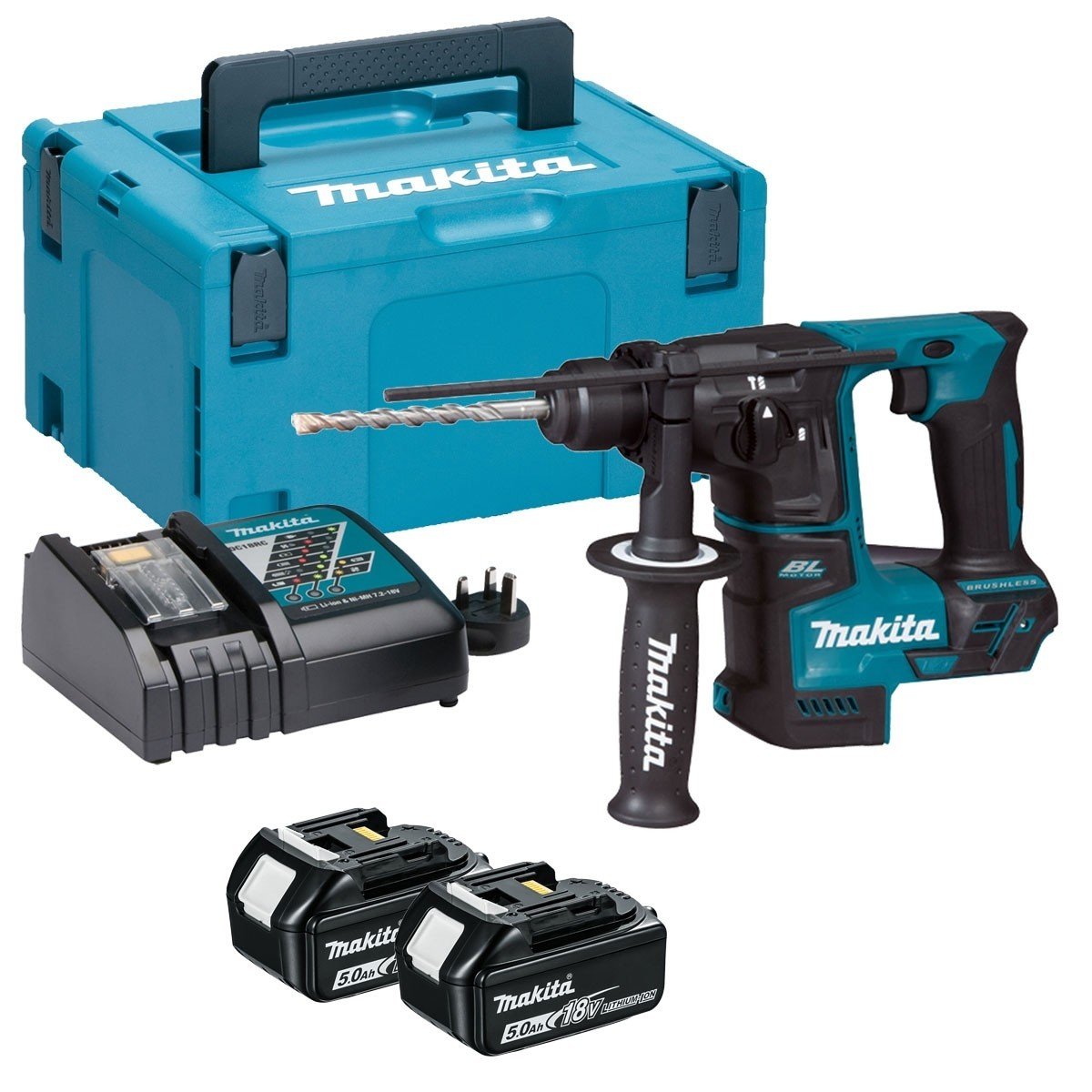 Makita DHR171RTJ Akülü Akülü Elektropnömatik Delici 18V  5.0 Ah
