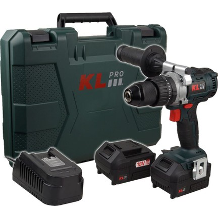 KL PRO KLDM1840B 18V 4.0Ah Şarjlı Darbeli Vidalama/Matkap (Kömürsüz)