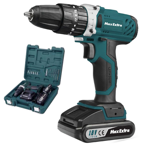 Max Extra MXP1950D Akülü Darbeli Matkap 18 V 1.5 Ah
