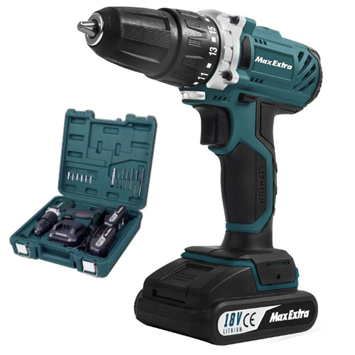 Max Extra MXP1950 Akülü Darbesiz Matkap 18 V 1.5 Ah