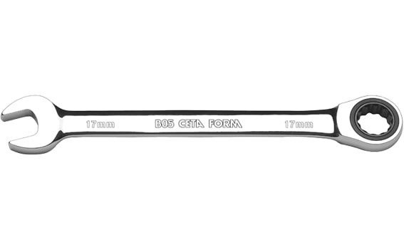 Cetaform B05-09X C-Gear Cırcırlı Kombine Anahtar (Düz)  9*143 Mm (Teşhir Kartlı)