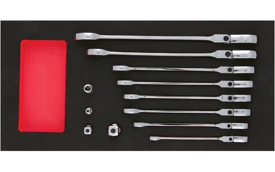 Cetaform B06-E12 12 Parça C-Gear Cırcırlı Kombine Anahtar Takımı (Mafsallı)