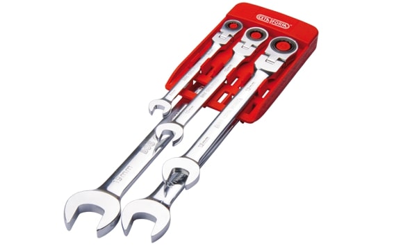 Cetaform B06-P05 C-Gear Cırcırlı Kombine Anahtar Takımı (Mafsallı)