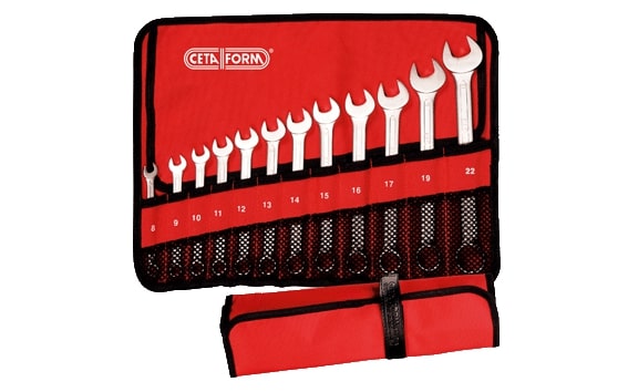 Cetaform B10-R12 12 Parça İki Ağız Anahtar Takımı (Bez Çantalı)