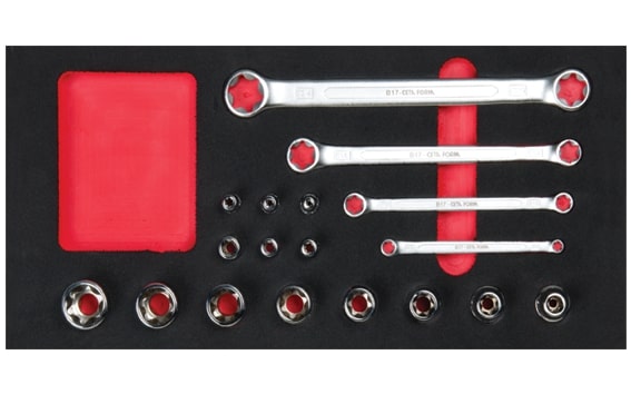 Cetaform B17-E18 18 Parça Dış Torx Lokma Ve Anahtar Takımı
