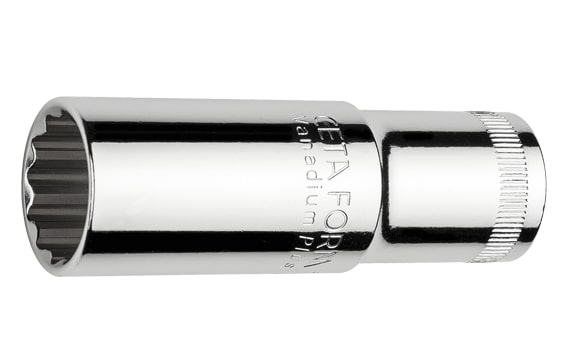 Cetaform C04-B06X 1/4" 12 Köşe Yıldız Derin Lokma Anahtar   6Mm - 50Mm (Plastik Teşhir Kartlı)