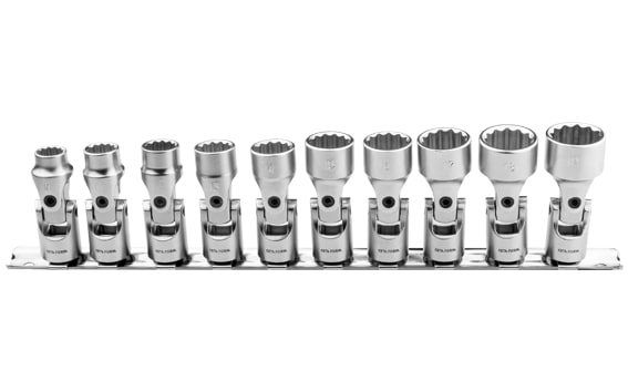 Cetaform C12U-RB10 10 Parça 3/8" 12 Köşe Yıldız Mafsallı Lokma Anahtar Takımı