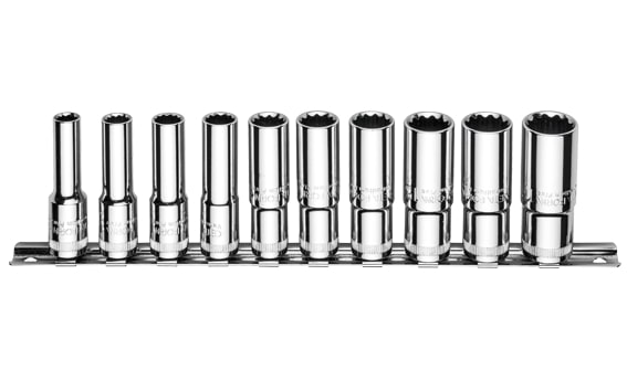 Cetaform C14-RB10 10 Parça 3/8" 12 Köşe Yıldız Derin Lokma Anahtar Takımı