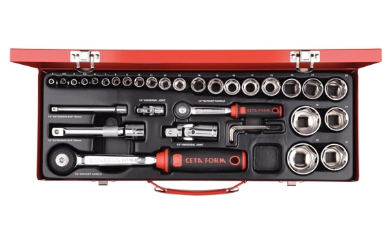 Cetaform C20-35MH4 35 Parça 1/4" + 1/2" 6 Köşe Lokma Takımı