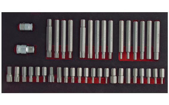 Cetaform C28-SSE40 40 Parça H10 Torx-Allen-Xzn Lokmalı Bits Uç Takımı
