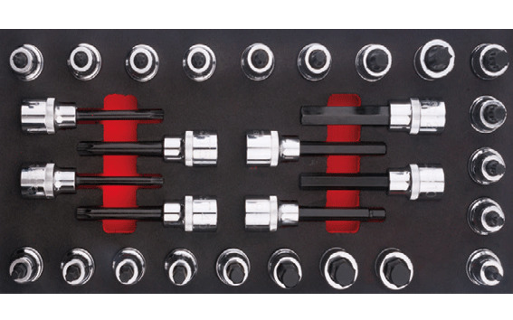 Cetaform C28S-E29 29 Parça 1/2" Torx-Allen-Xzn Lokmalı Bits Takımı