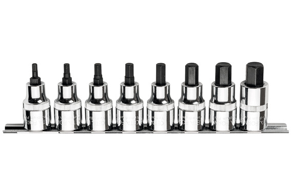 Cetaform C28S-RH8 8 Parça 1/2" Allen Uçlu Lokma Takımı - Kısa Tip