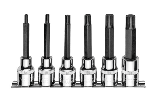 Cetaform C28S-RR6L 6 Parça 1/2" Rıbe Uçlu Lokma Takımı - Uzun Tip