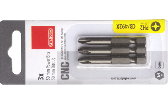 Cetaform CB/492X Yıldız Bits Uç (Teşhir Kartlı) - 3 Adet  Ph2- 50Mm