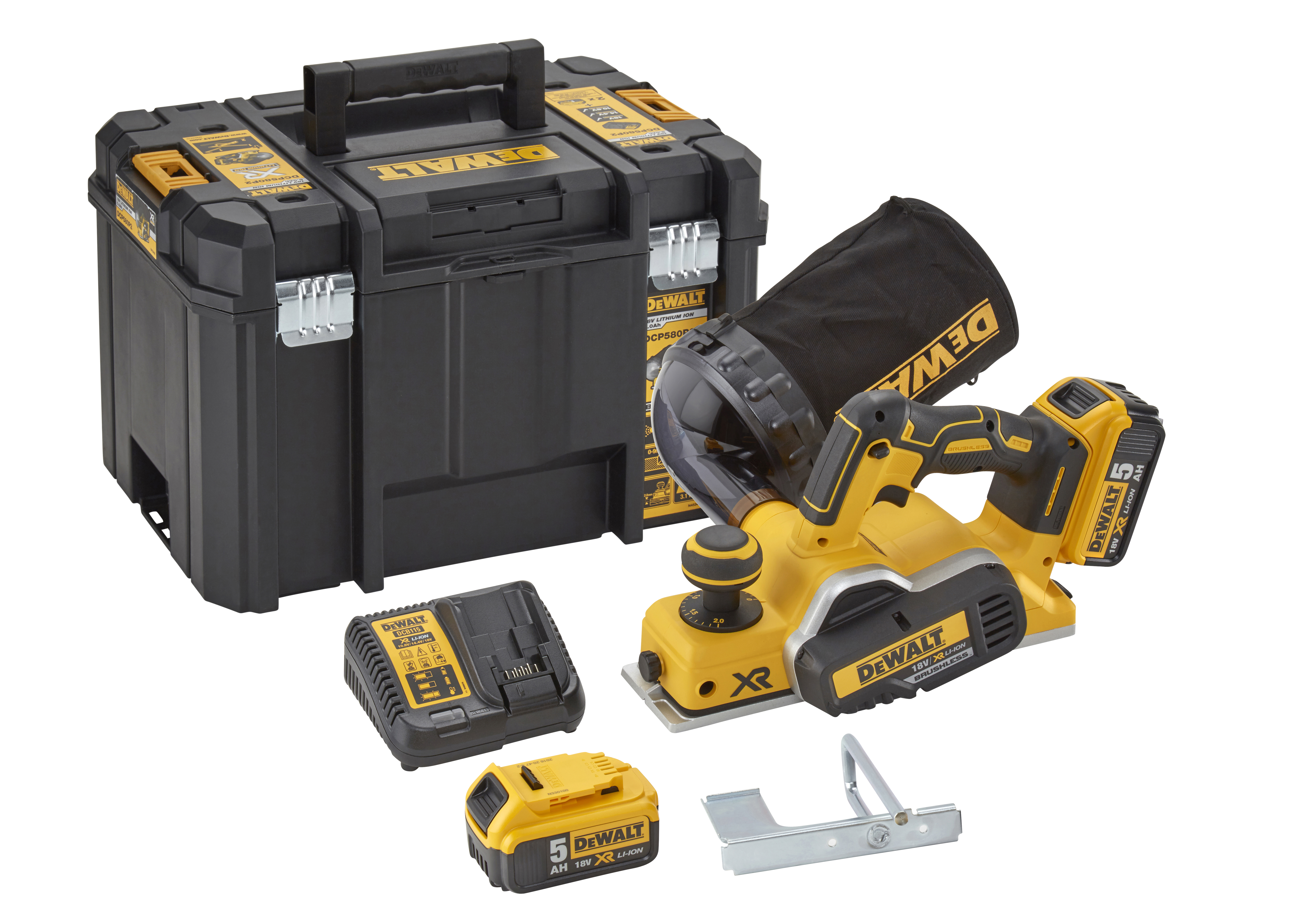 Dewalt DCP580P2 18Volt / 5.0Ah Li-Ion Çift Akülü Profesyonel Planya