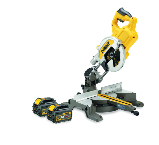 Dewalt DCS777T2 XR Flexvolt Kömürsüz 54V  216mm Kablosuz Gönye Testere + Çift Akü