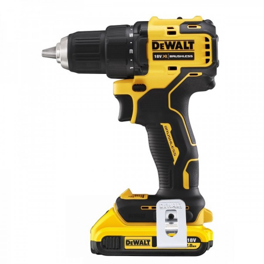 Dewalt DCD708D2T 18Volt/2.0Ah Li-ion Çift Akülü Kömürsüz Darbesiz Matkap