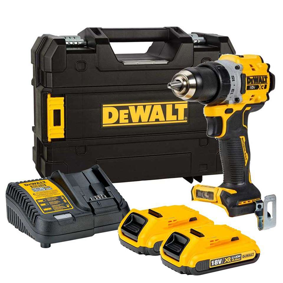 Dewalt DCD800D2T Lİ-ion Kömürsüz Darbesiz Şarjlı Matkap 18V 2.0Ah