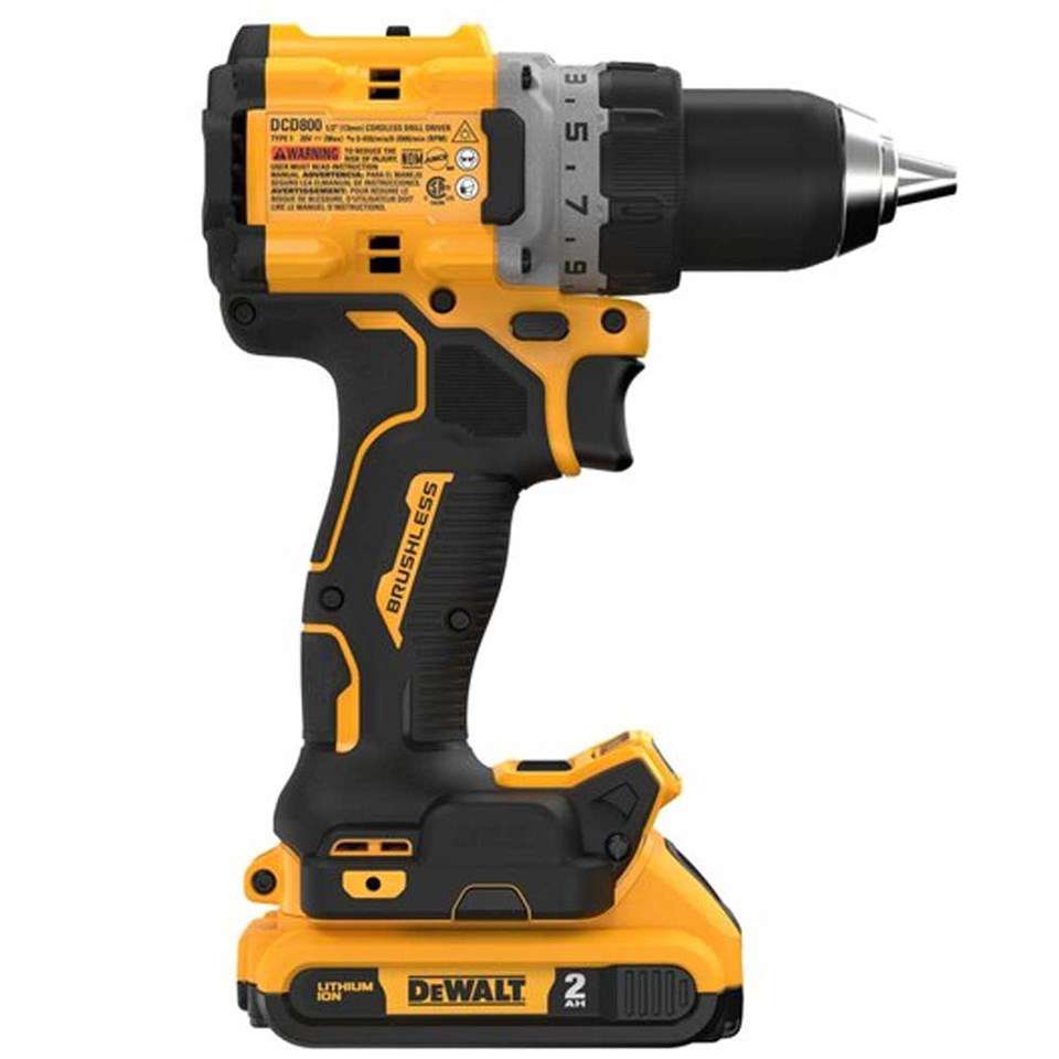 Dewalt DCD800D2T Lİ-ion Kömürsüz Darbesiz Şarjlı Matkap 18V 2.0Ah