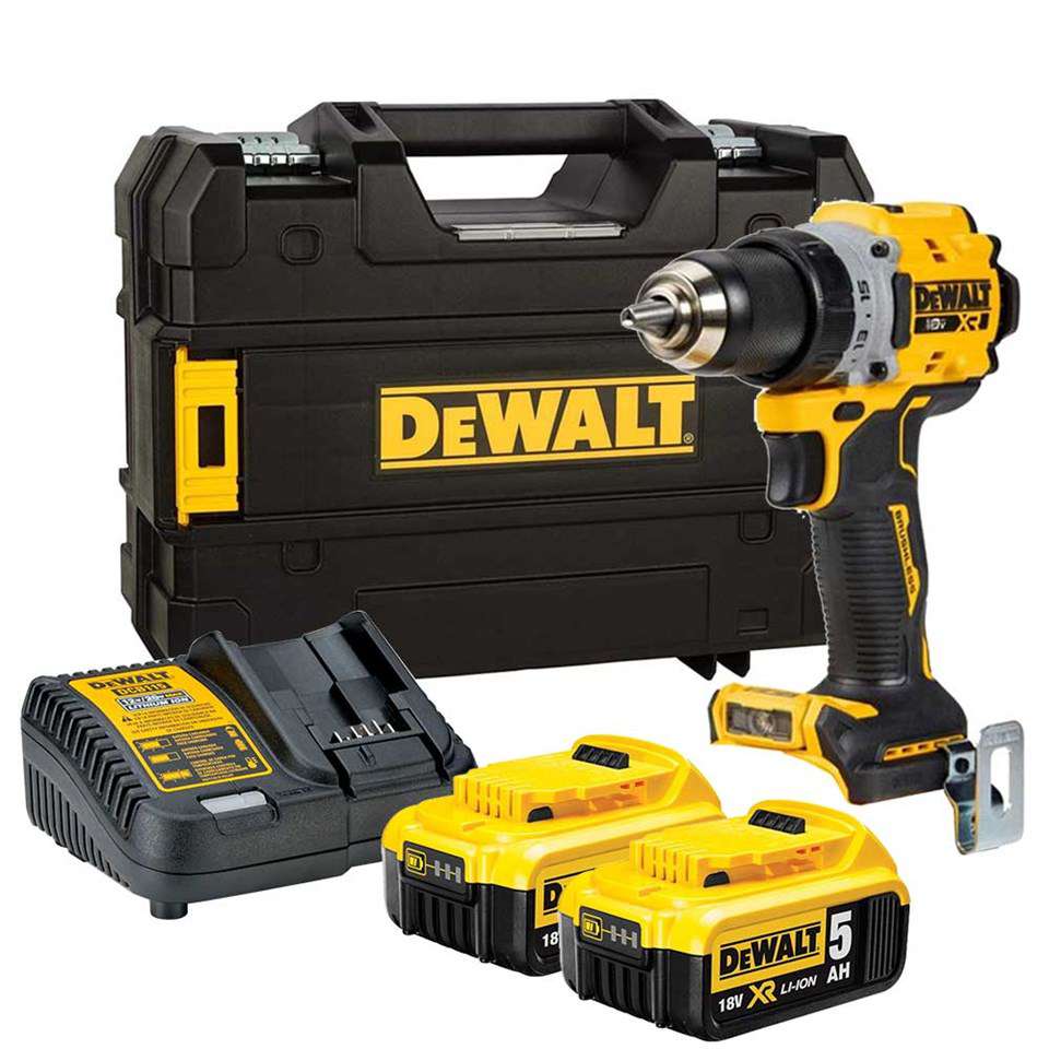 Dewalt DCD800P2T Lİ-ion Kömürsüz Darbesiz Şarjlı Matkap 18V 5.0Ah