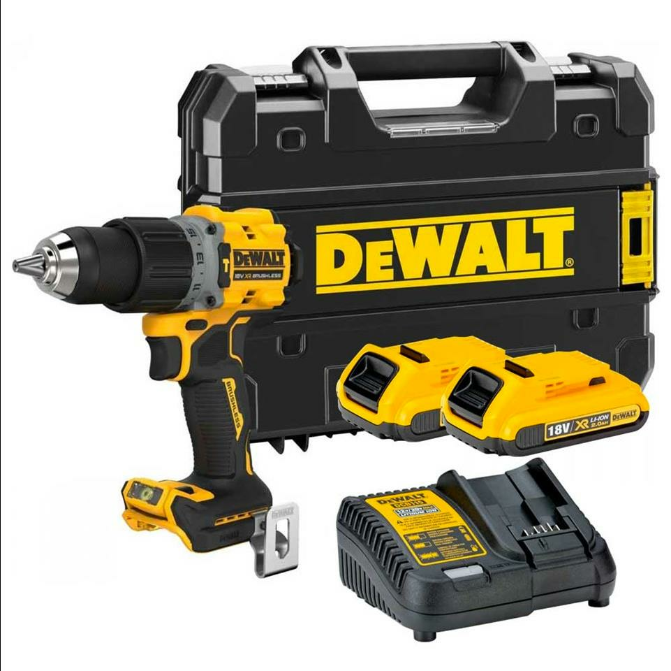 Dewalt DCD805D2T Li-ion Kömürsüz Çift Akülü Darbeli Matkap 18V 2.0Ah