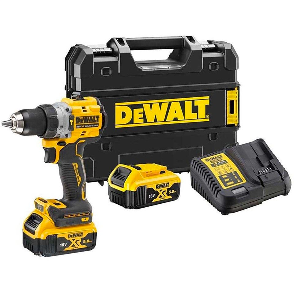 Dewalt DCD805P2T Li-ion kömürsüz Çift Akülü Darbeli Matkap 18V 5.0Ah