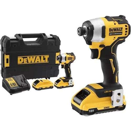 Dewalt DCF809L2T Li-ion Çift Akülü Kompakt Kömürsüz Darbeli Vidalama 18V 3.0Ah