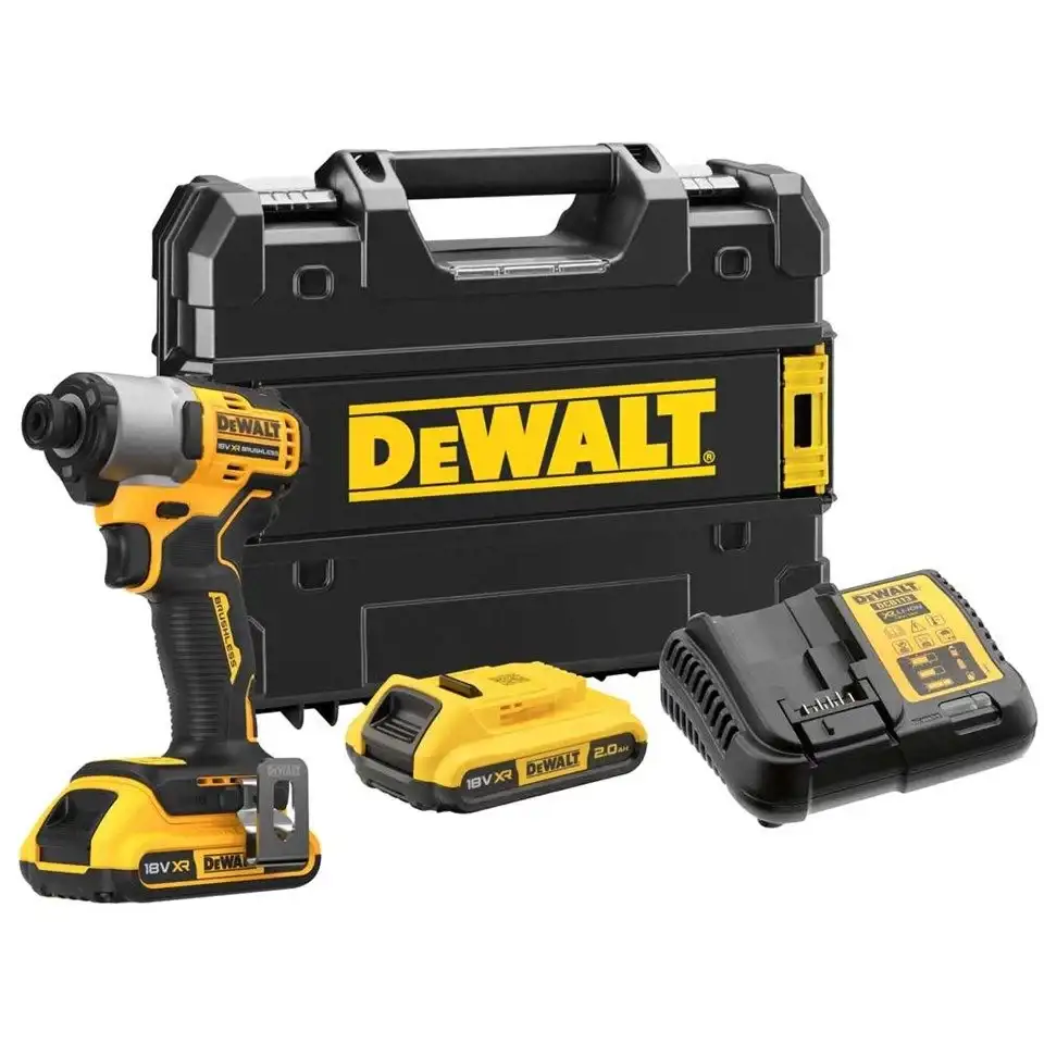 Dewalt DCF840D2T Li-ion Kompakt Kömürsüz Çift Akülü Darbeli Tornavida 18V 2.0Ah