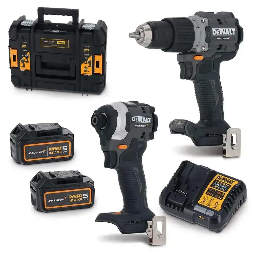 Dewalt Mclaren DCK200MP2T Kömürsüz 2'li Matkap Set 18V 5.0Ah