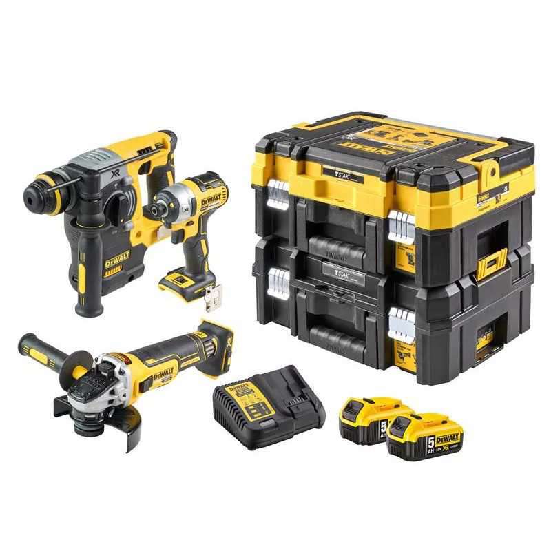 Dewalt DCK305P2T Kömürsüz 3 lü Makine Seti 18V 5.0Ah