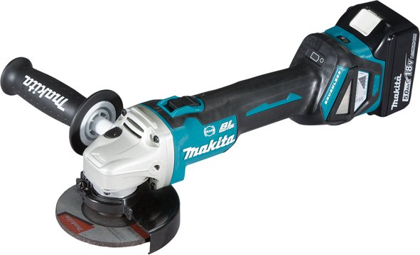 Makita DGA463RTJ Akülü Avuç Taşlama  115 mm  18V  5.0 Ah