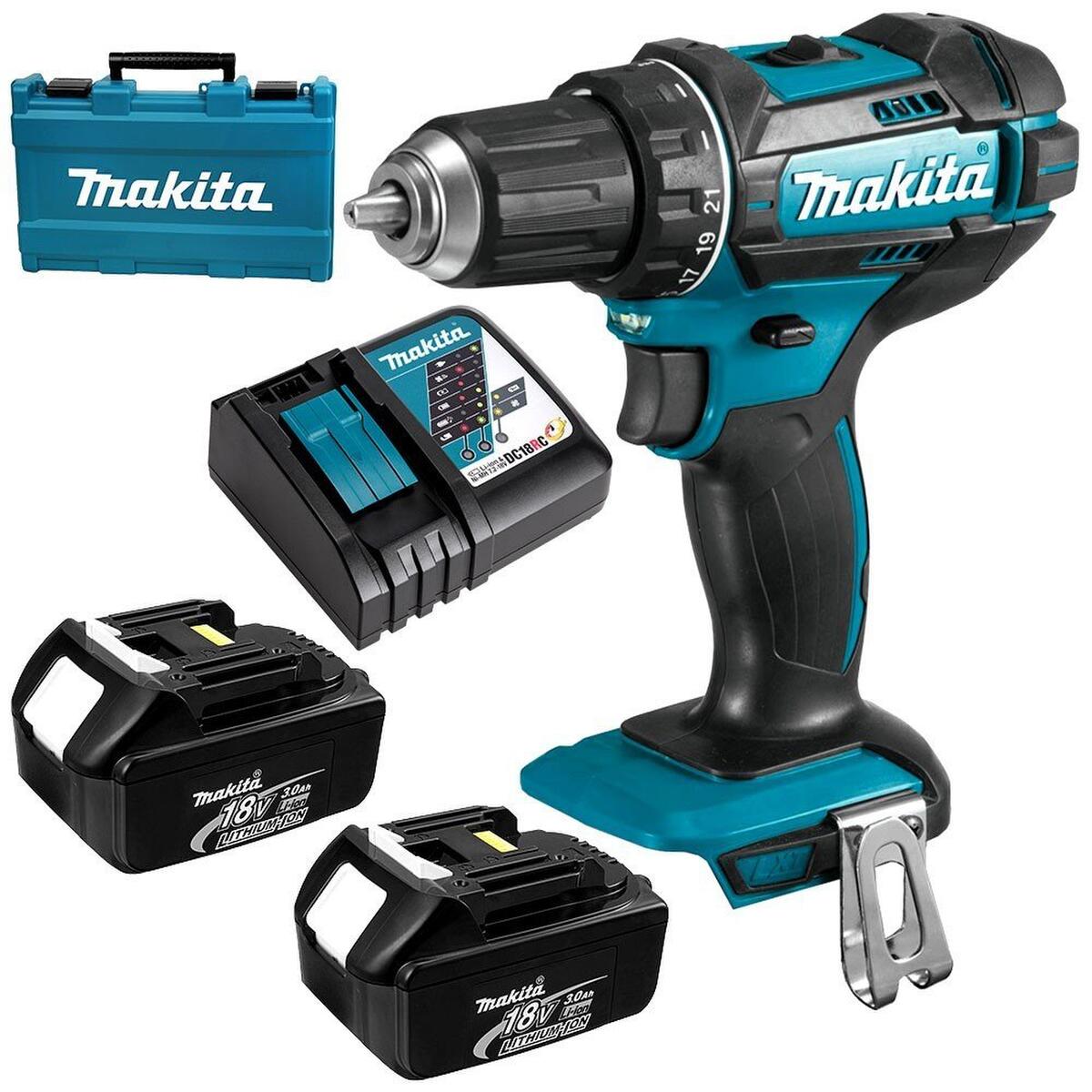 Makita DHP482RFE Akülü Darbeli Matkap Vidalama 18V  3.0 Ah (1/2")