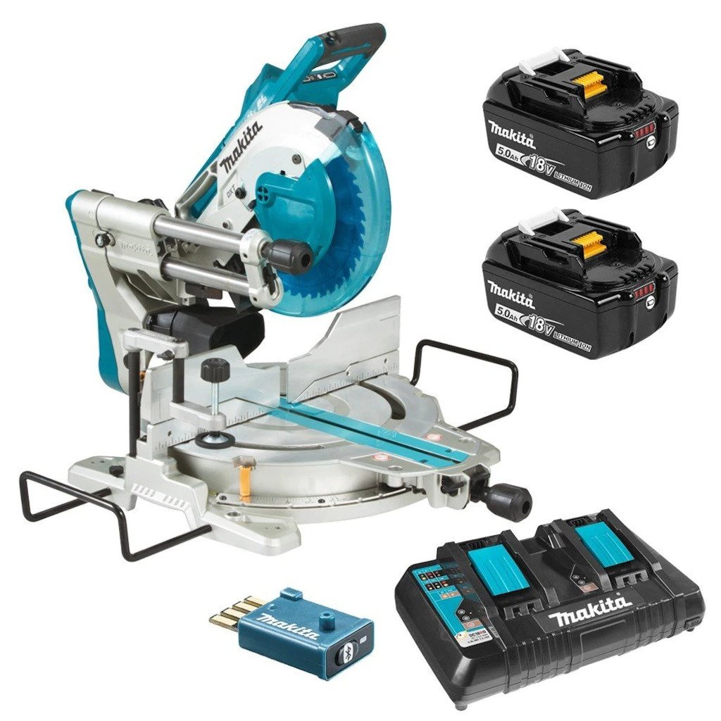 Makita DLS111PT2U Akülü Gönye Kesme Makinesi 2*18V  5.0 Ah