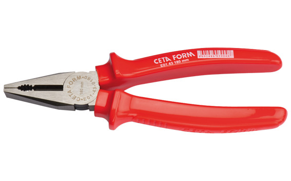 Cetaform E01-43-0180 Kombine Pense (Polisajlı/Unigrip Sap)  180-7" - 2.0Mm
