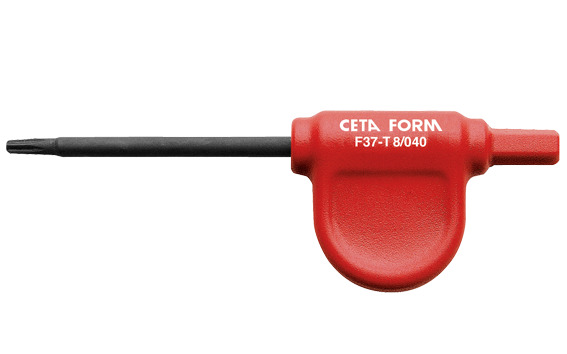 Cetaform F37-09 P Saplı Torx Bayrak Tornavida  T09 - 40Mm