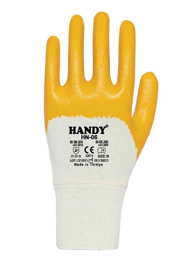 Handy HN-06 Nitril İş Eldiveni Sarı