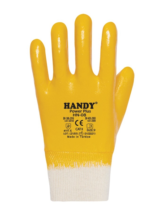 Handy Power Plus HN-08 Nitril İş Eldiveni Sarı