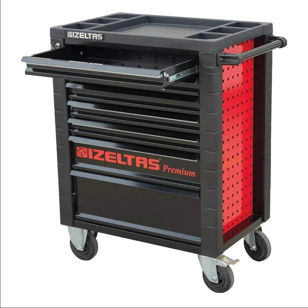 İzeltaş 8245007096 Premium Seri 7 Çekmeceli Takım Dolabı 243 Parça